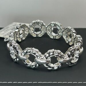 Classic Silver Rope Link Bracelet